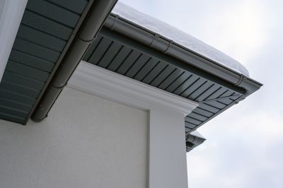 Gutter Covers on a Commercial Building